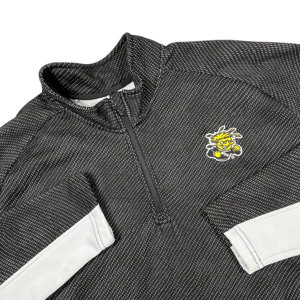 Wichita State University Shockers 1/4 Zip‎ Pullover Fleece Sweatshirt Men's XL